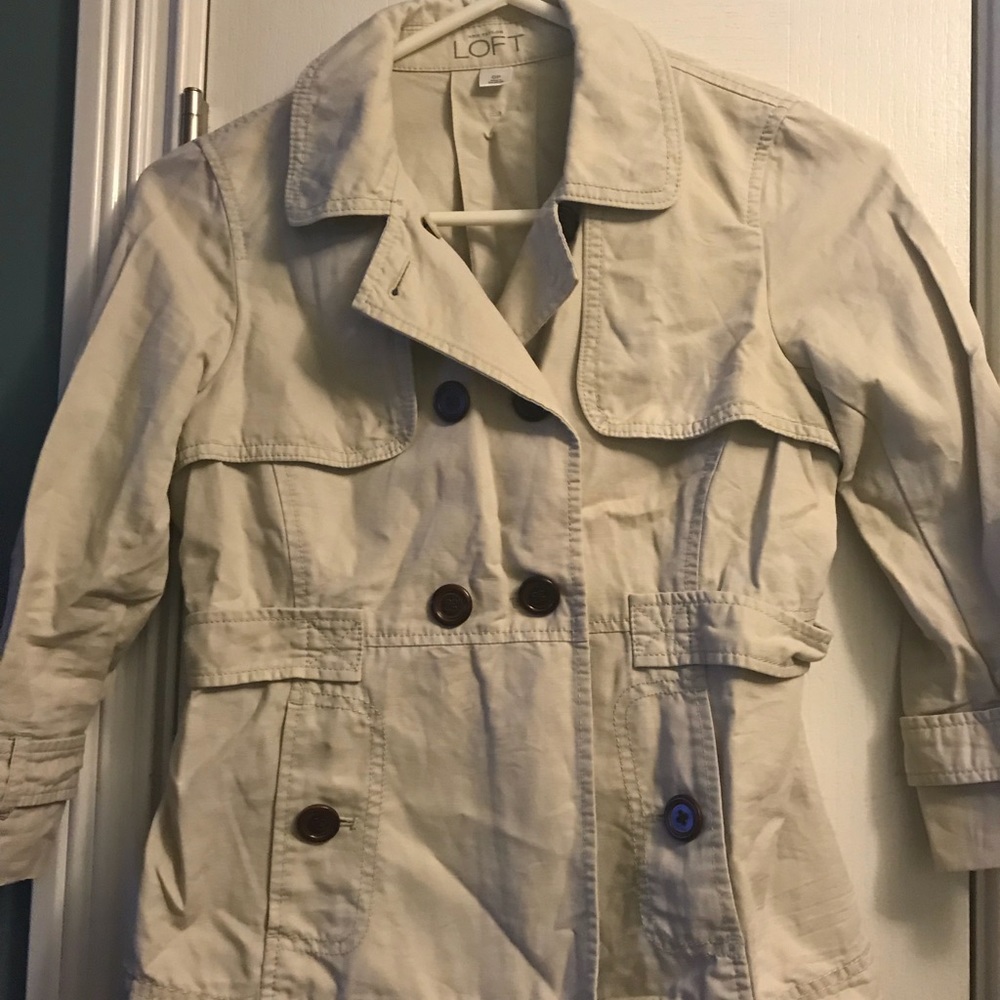 Anne Taylor Loft Spring Khaki Jacket OP